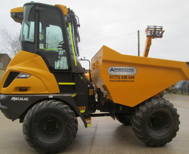 9 ton Mecalac cabbed dumper