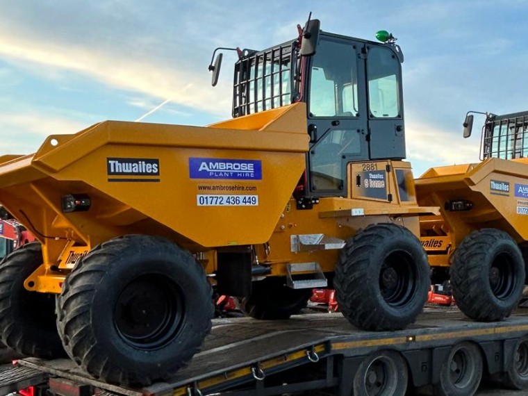 9 ton thwaites cabbed dumper